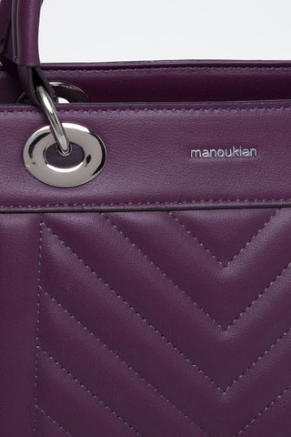 Sac à main en cuir Paoline - Violet