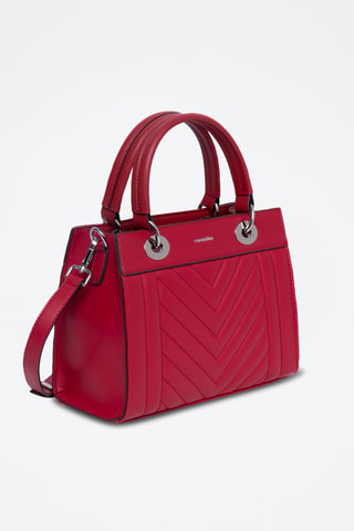 Sac à main en cuir Paoline - Rouge