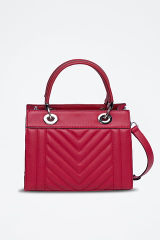 Sac à main en cuir Paoline - Rouge