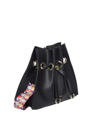 Sac seau en cuir Paradis - Noir