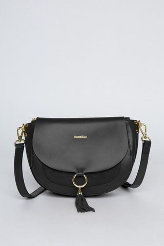 Sac bandoulière en cuir Ashley - Noir