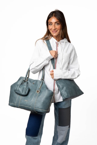 Sac à main et pochette Never - Bleu