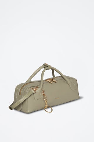 Sac à main en croûte de cuir Nava - Kaki