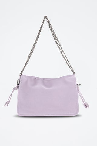 Sac porté épaule en croûte de cuir Malia - Violet