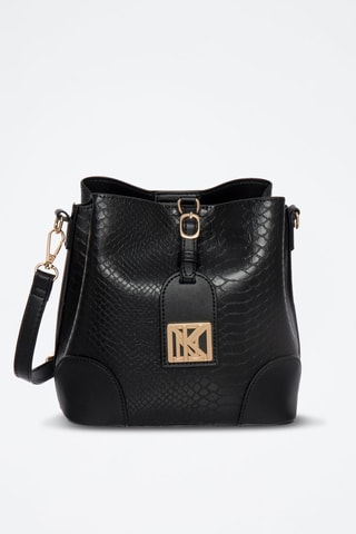 Sac bandoulière Liloï - Noir et doré
