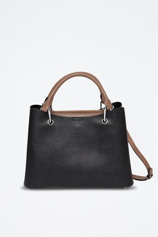 Sac bandoulière en cuir Candice - Noir