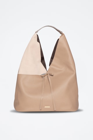 Sac à main en cuir Moha - Taupe