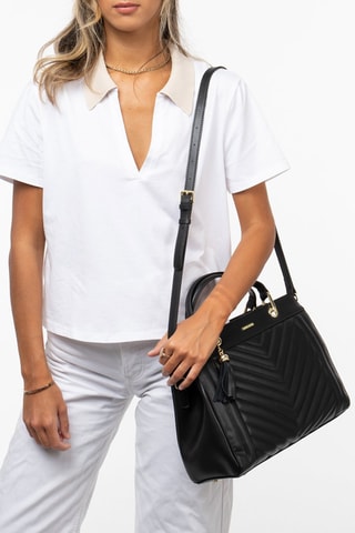 Sac à main en cuir Beaumont - Noir