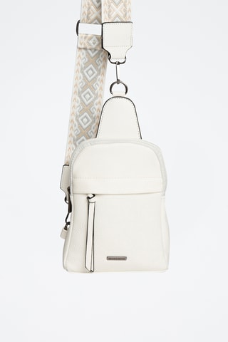 Sac bandoulière Cleo - Noir - Blanc