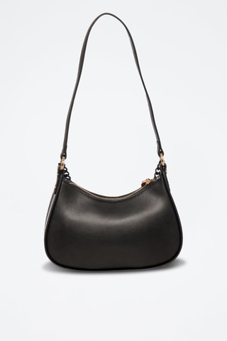Sac bandoulière en cuir Aras - Noir