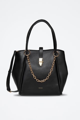 Sac porté épaule en cuir Livna - Noir
