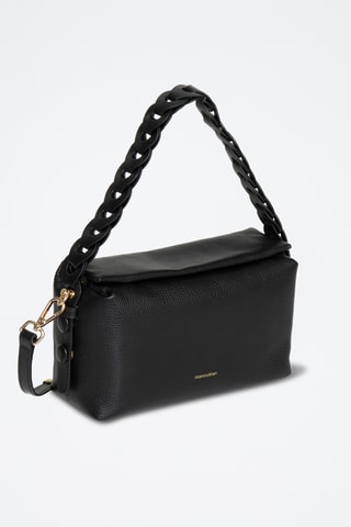 Sac porté épaule en cuir Prunelle - Noir