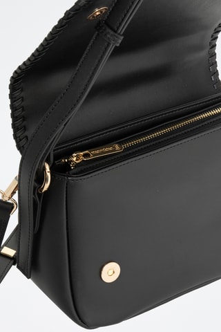 Sac porté épaule en cuir Léonie - Noir