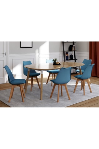 6 chaises Nordia - 46 x 79,5 x 51 cm