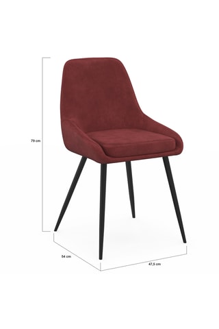 4 sillas Olvia - 47,5 x 79 x 54 cm
