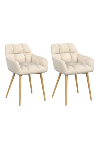 2 sillones Bubble - Crudo - De terciopelo