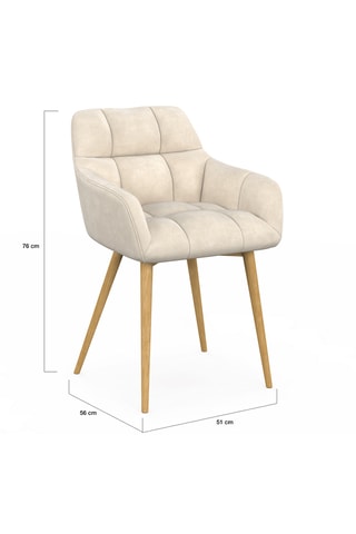 2 sillones Bubble - Crudo - De terciopelo