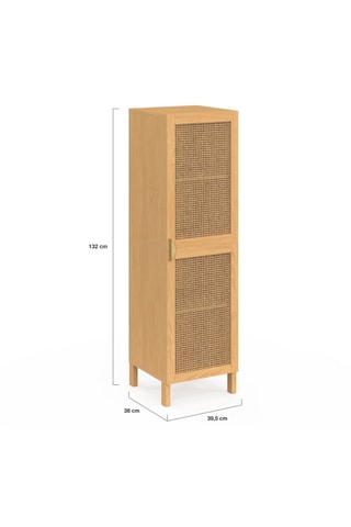 Armoire 1 porte Eve - 132 x 39,5 x 38 cm