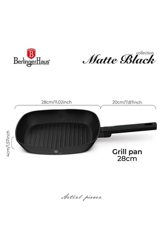Gril titanPro Matte Black - 28 cm