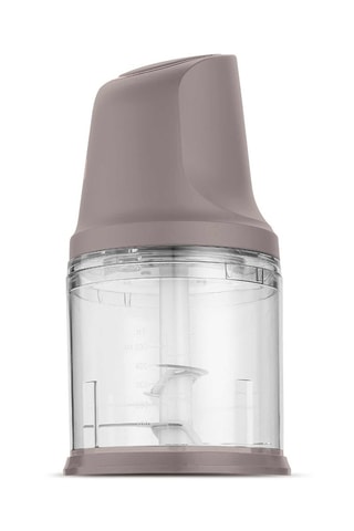 Mini hachoir en acier inoxydable Taupe - 300 W