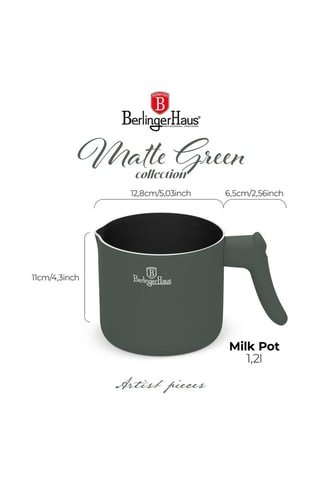 Casserole en aluminium Matte Green - 12 cm - 1,2 l