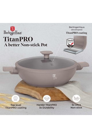 Wok Taupe Collection - 30 cm