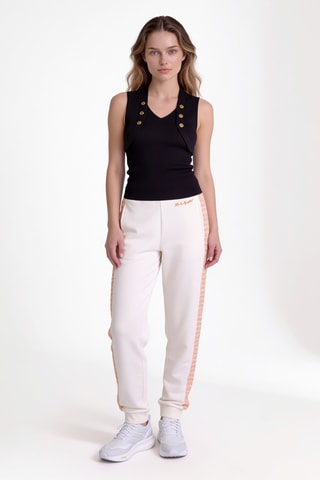Jogging en coton biologique - Blanc