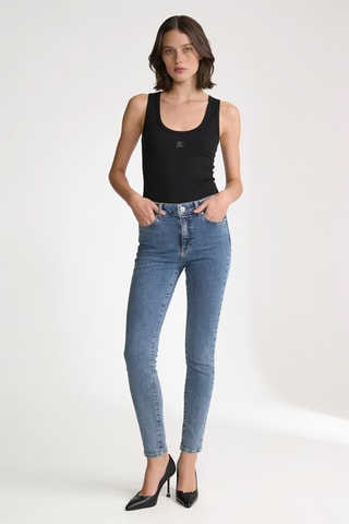 Jean skinny - Bleu cobalt