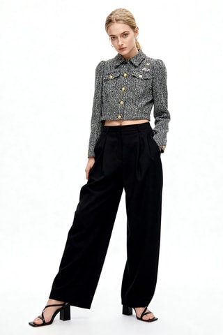 Veste en tweed - Noir