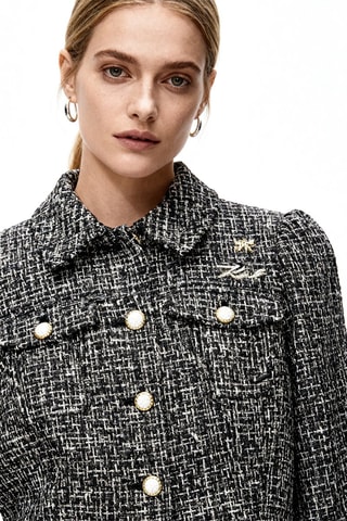 Veste en tweed - Noir
