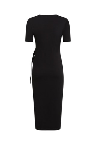 Robe droite en coton biologique - Noir
