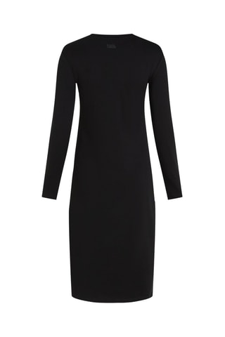 Robe t-shirt en coton biologique - Noir