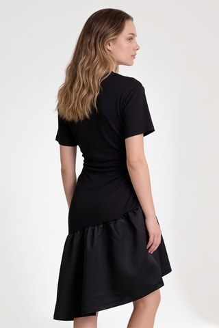 Robe droite en coton biologique - Noir