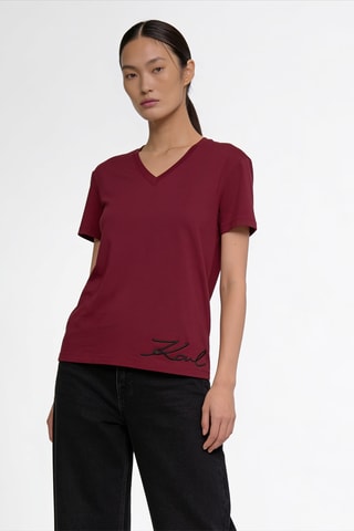 T-shirt en coton biologique - Bordeaux