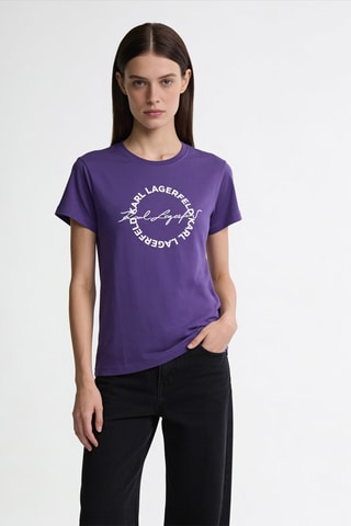 T-shirt en coton biologique - Violet