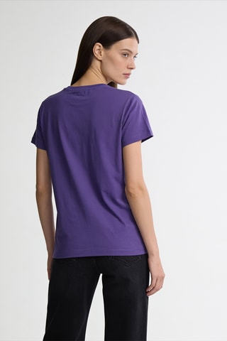 T-shirt en coton biologique - Violet