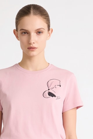 T-shirt en coton biologique - Rose