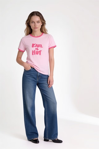 T-shirt en coton biologique - Rose