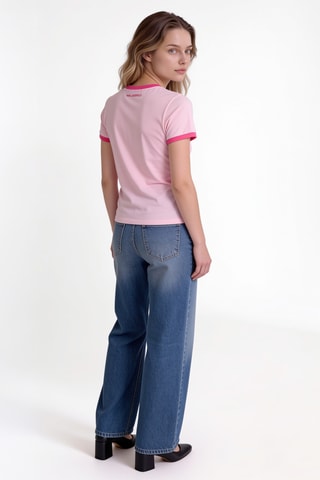 T-shirt en coton biologique - Rose
