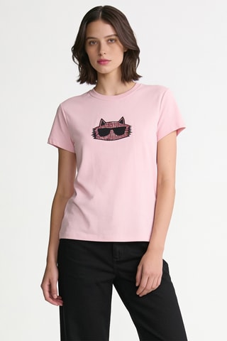 T-shirt en coton biologique - Rose