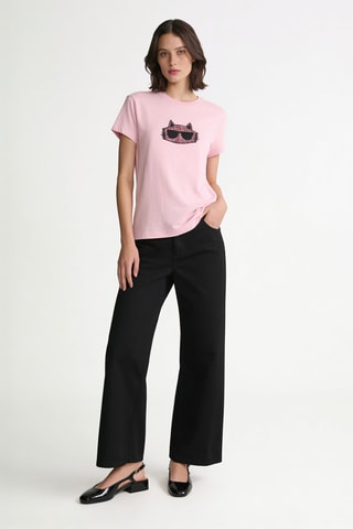 T-shirt en coton biologique - Rose