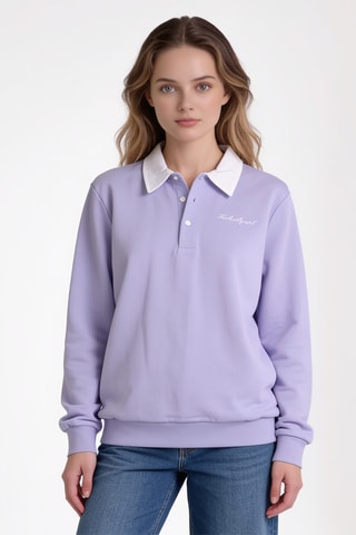 Sweat en coton biologique - Violet
