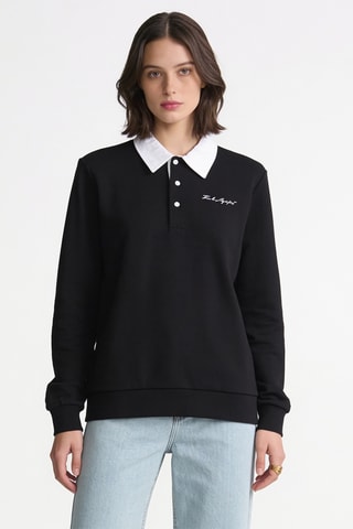 Sweat en coton biologique - Noir