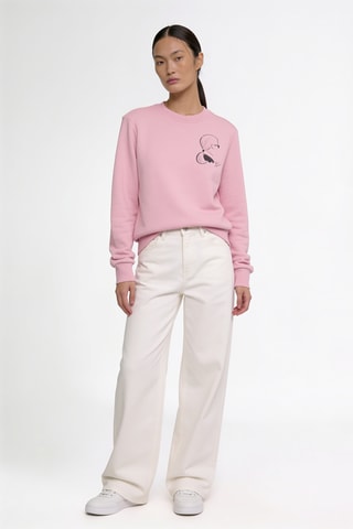 Sweat en coton biologique - Rose