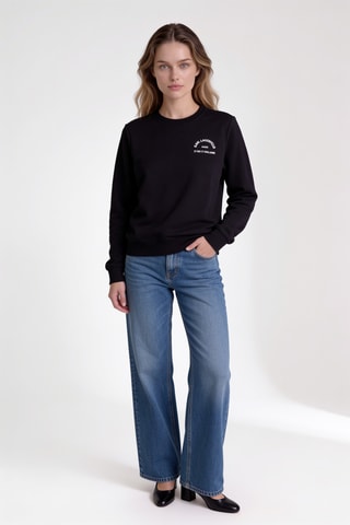 Sweat en coton biologique - Noir
