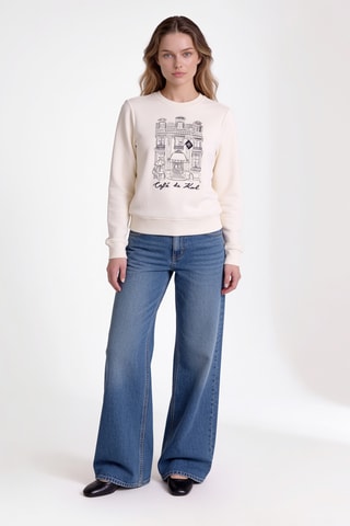 Sweat en coton biologique - Beige