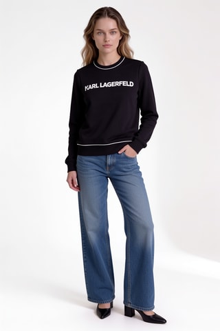 Sweat en coton biologique - Noir