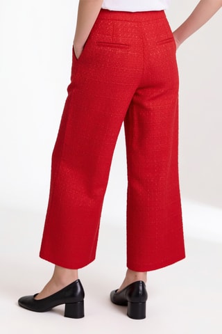 Pantalon wide legs - Rouge