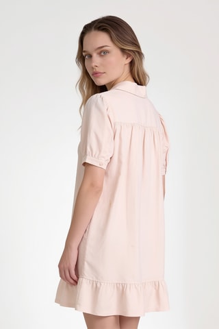 Robe volantée - Rose pâle