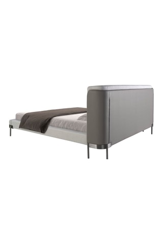 Letto in legno - Grigio - Area materasso 180 x 200 cm